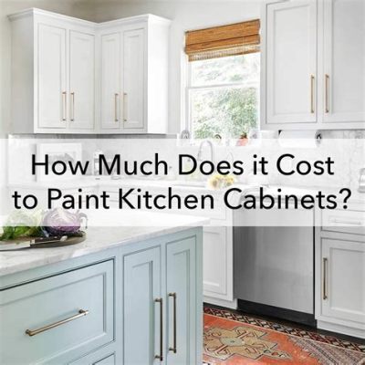 How Much to Paint a Kitchen Cabinets: A Symphony of Colors and Chaos