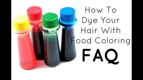 How to Dye Your Hair with Food Coloring: A Rainbow in Every Strand